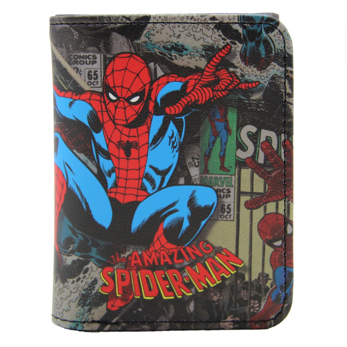 Picture of Spider Man 892501 Jump & Cover Collage Trifold Wallet