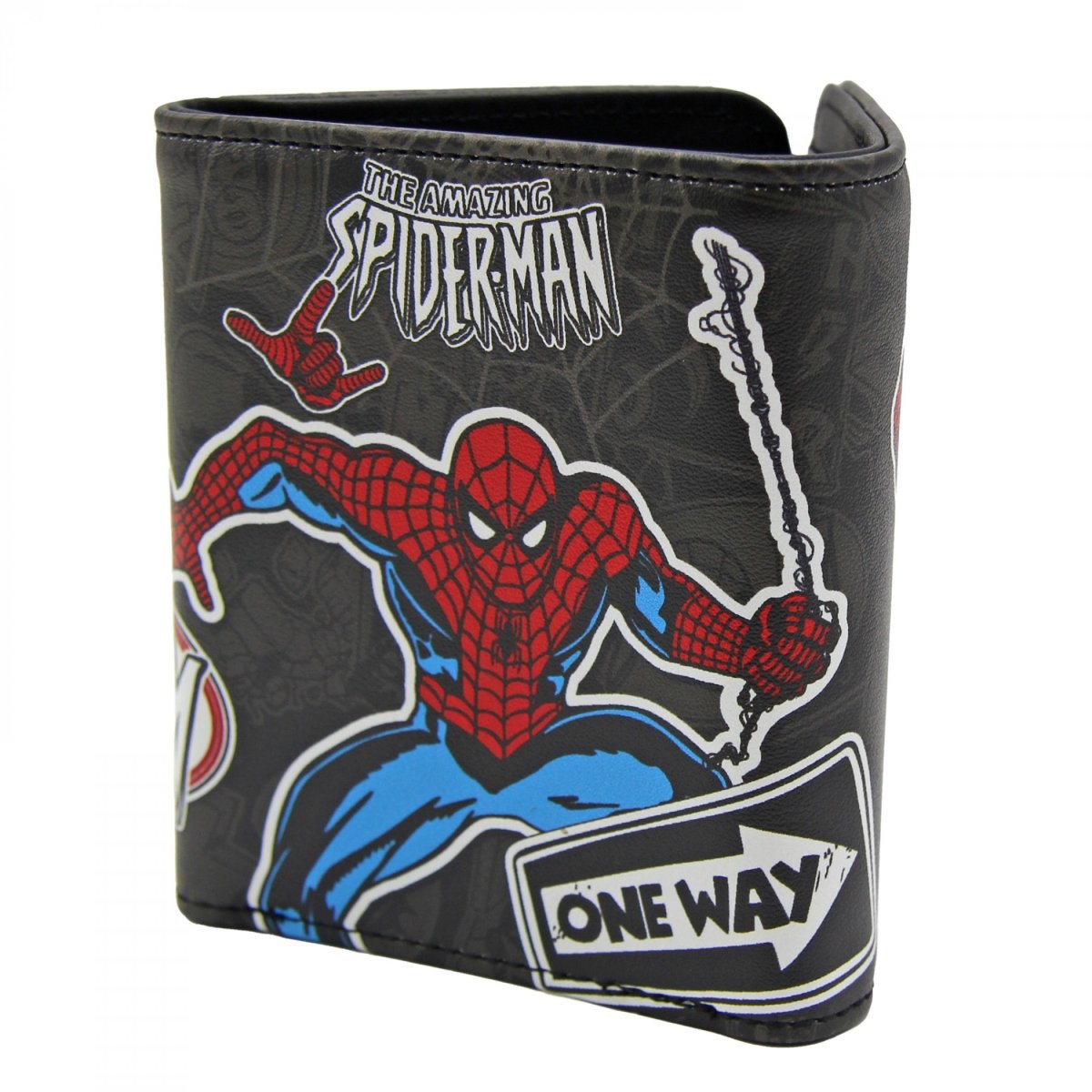 Picture of Spider Man 892503 Sticker Collage Trifold Wallet
