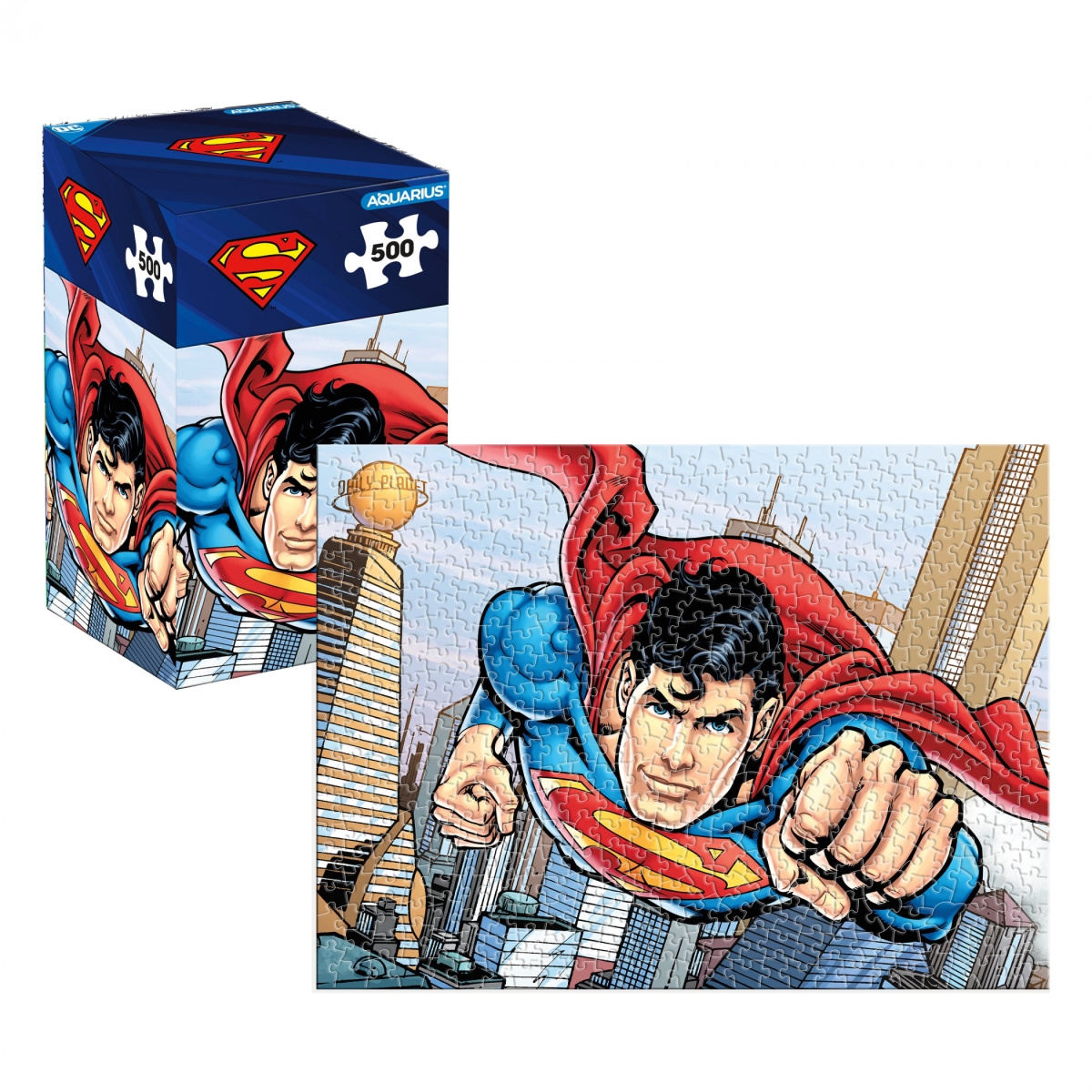Picture of Superman 893755 City Flying Jigsaw Puzzle - 500 Piece