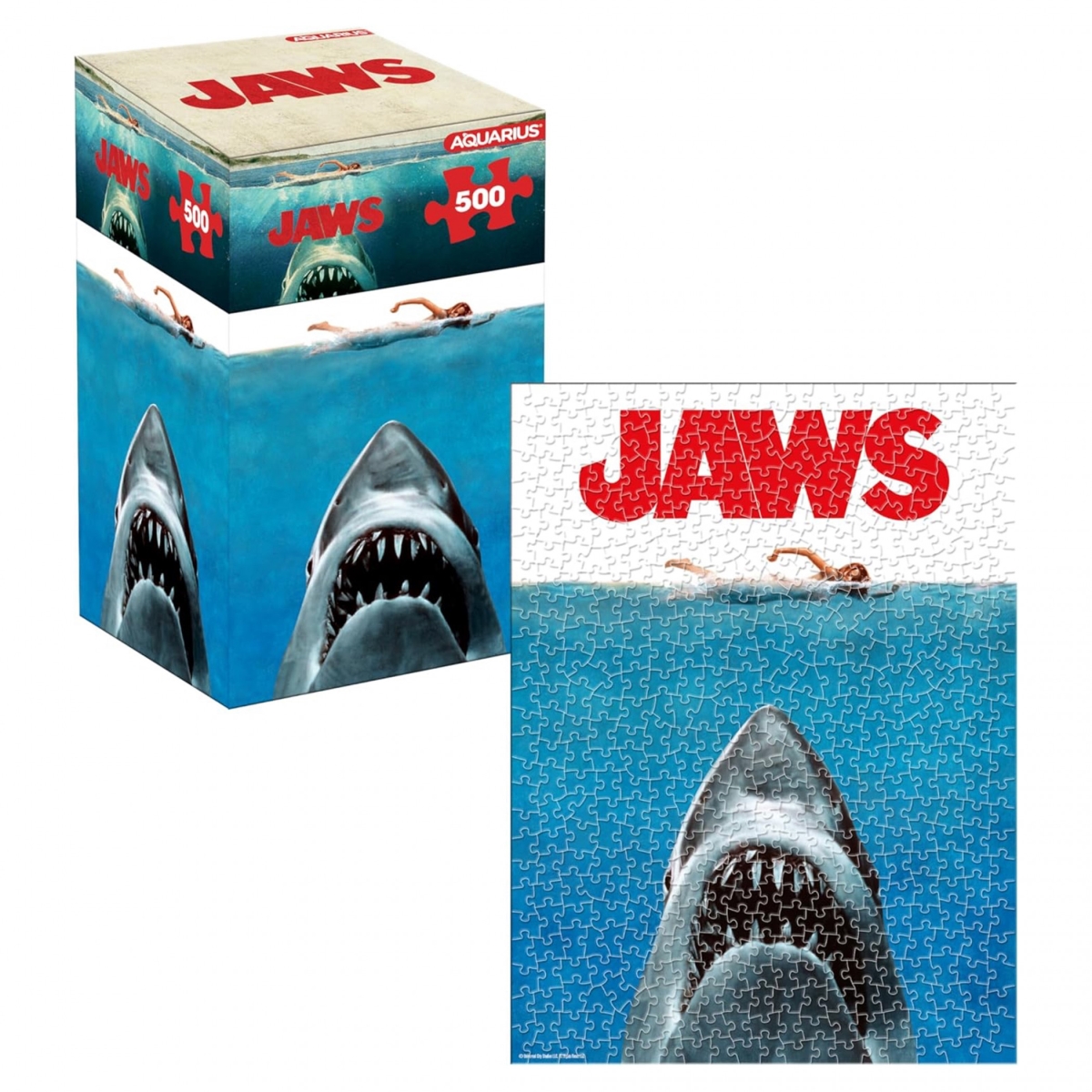 Picture of Pop Culture 893756 JAWS One Sheet Poster Art Jigsaw Puzzle - 500 Piece