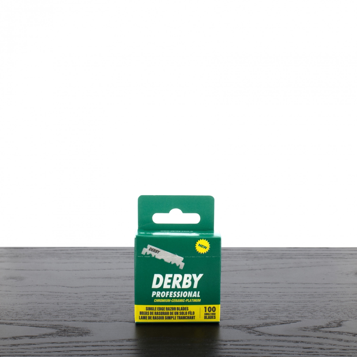 893575 Professional Single Edge Razor Blades, Green - 100 Count