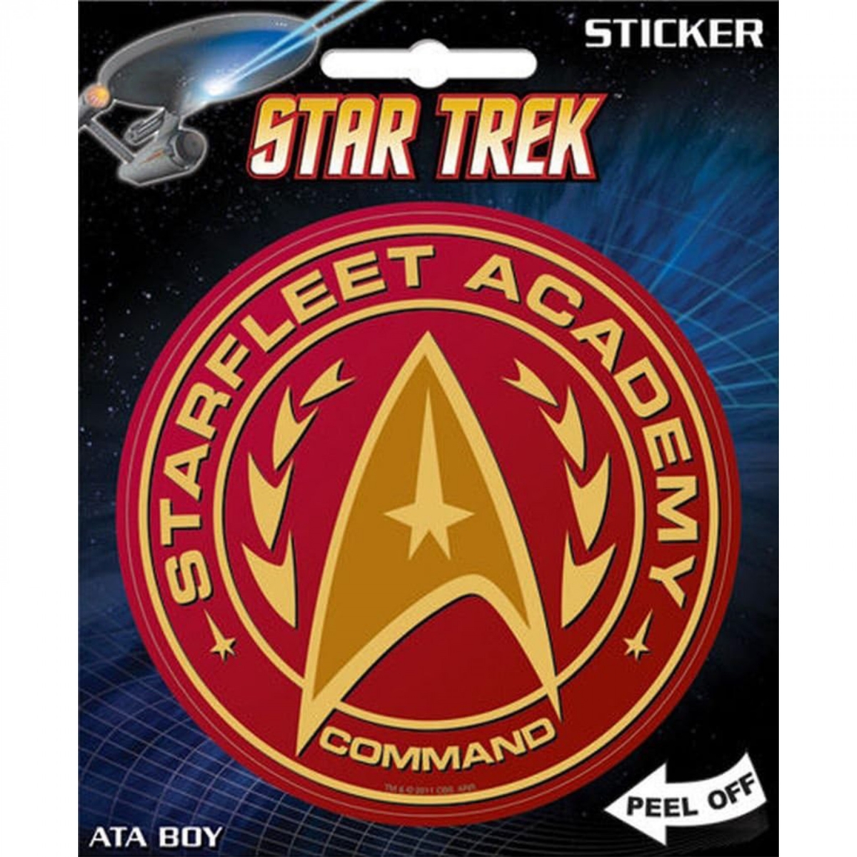 stickstrtrkcmdacd Starfleet Command Academy Sticker