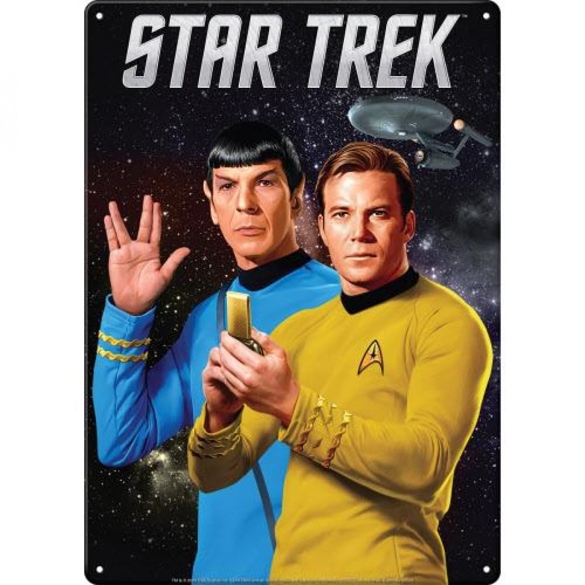 892497 Spock & Kirk Metal Sign