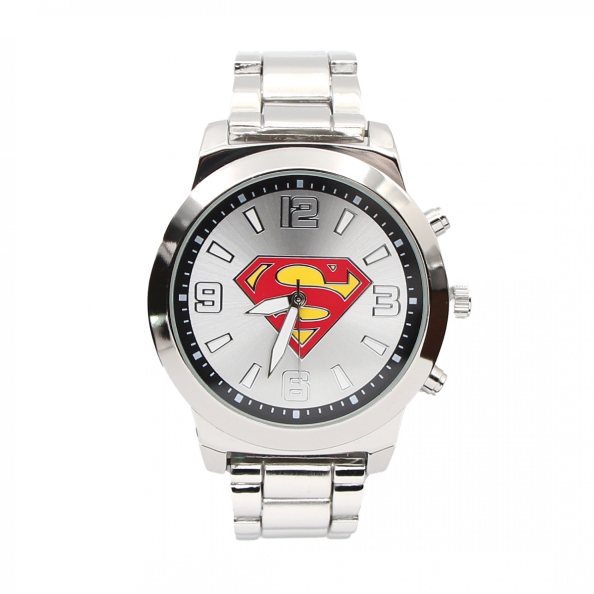 885572 Classic Logo Silver Analog Watch with Metal Band
