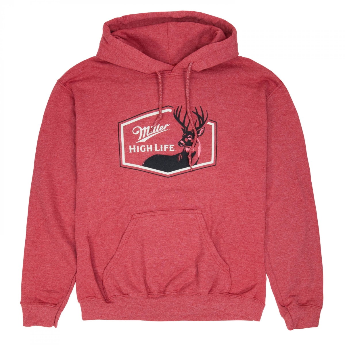 889140-medium Deer Logo Red Colorway Pull Over Hoodie - Medium