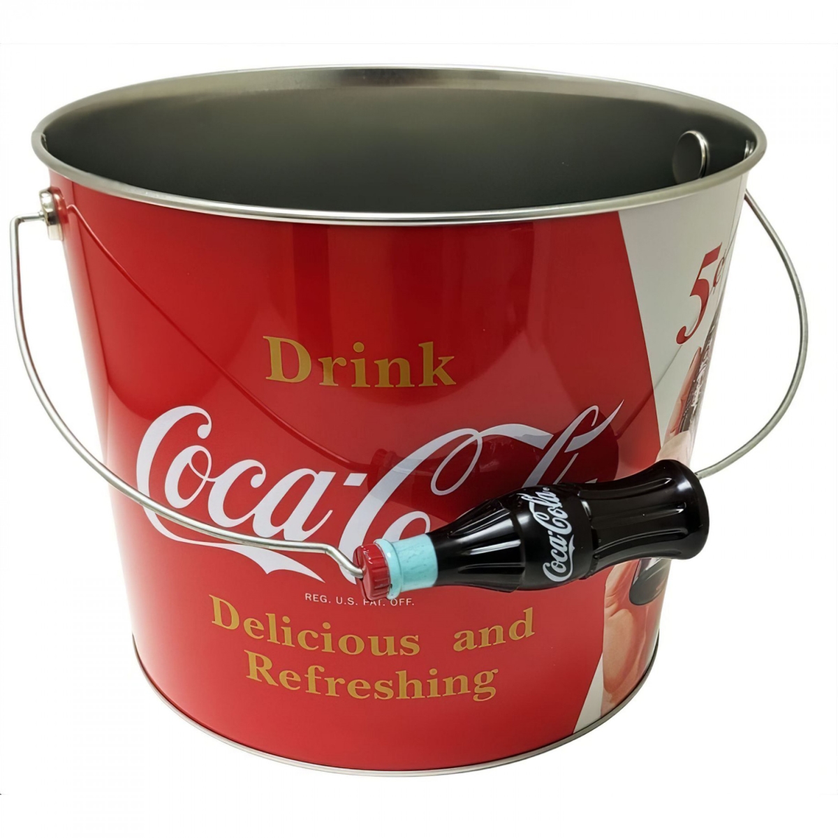 Picture of Coca-Cola 892321 Delicious & Refreshing Bucket with Bottle Grip Handle