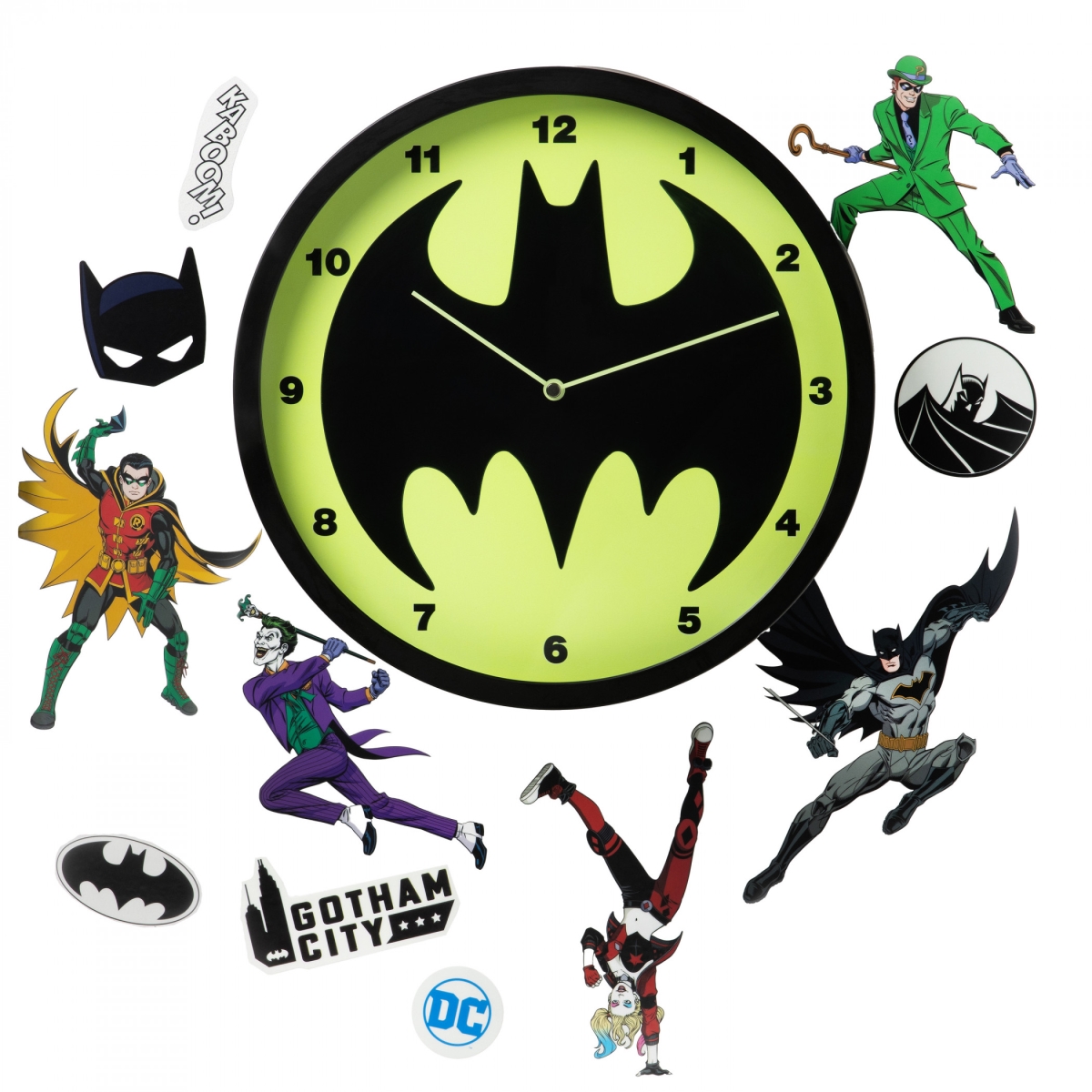 890136 Glow In The Dark Wall Clock