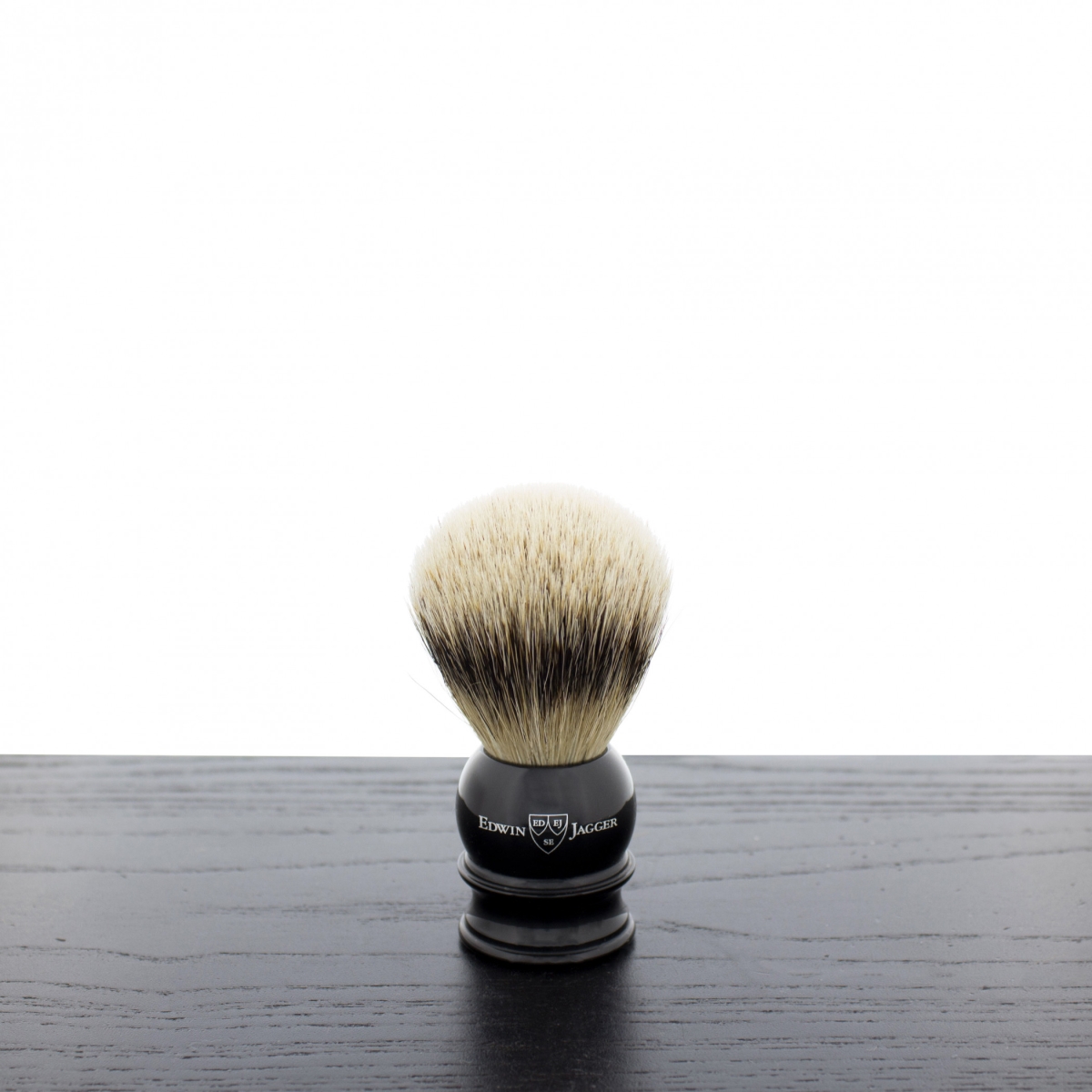 SB-EDW-1EJ466 Silver Tip Declare Shaving Brush, Medium, Black