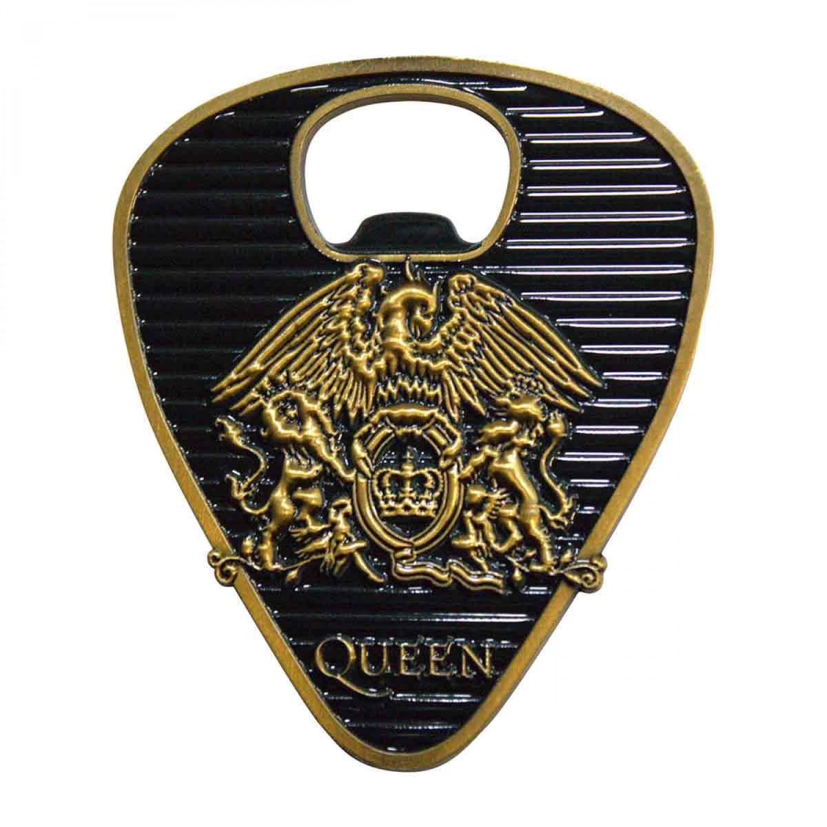 Picture of Queen 889933 Queen Gold Crest Plectrum Bottle Opener