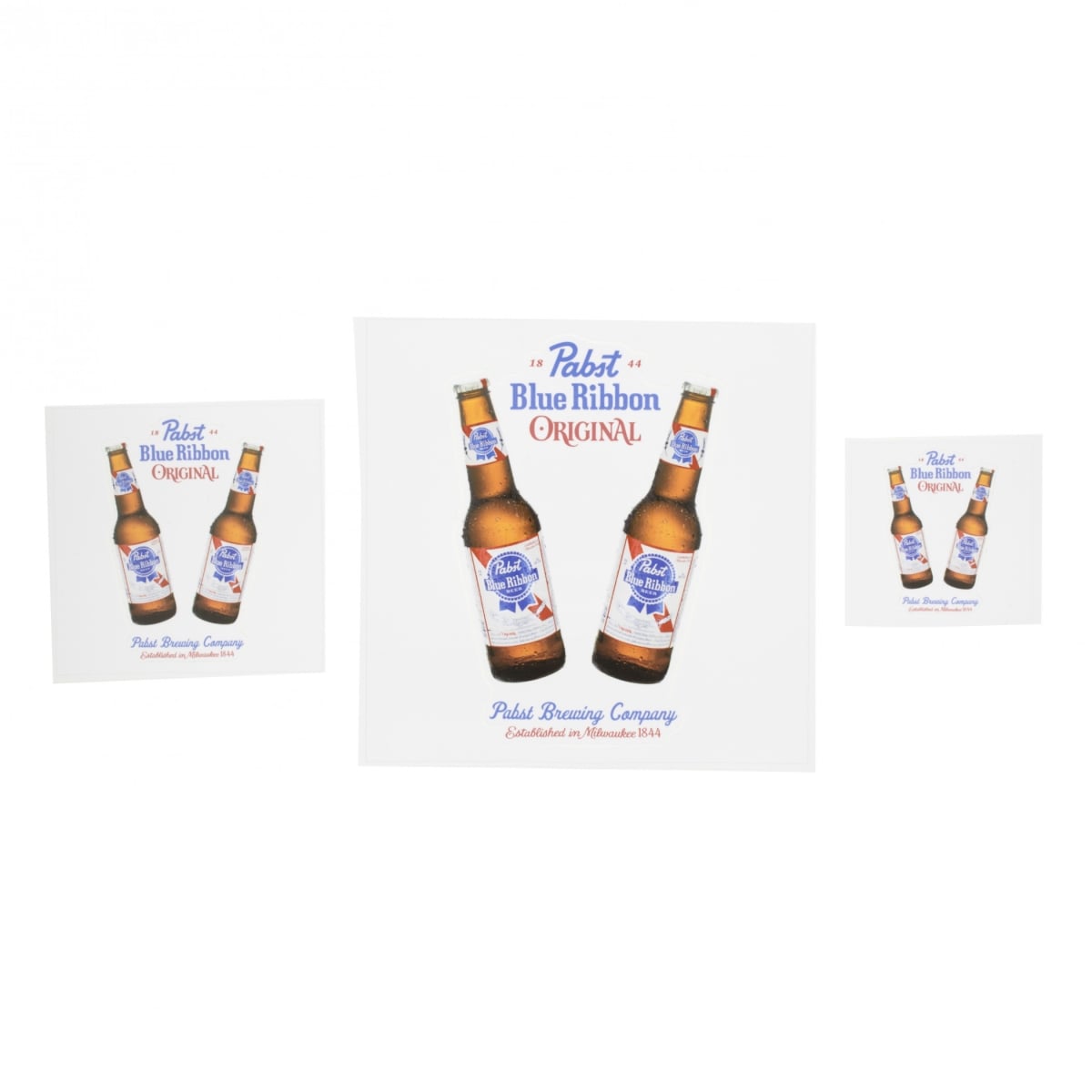 888920 Original Beers Sticker Various Sizes - Pack of 3