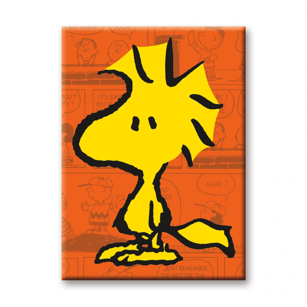 893798 Woodstock with Orange Comic Background Magnet