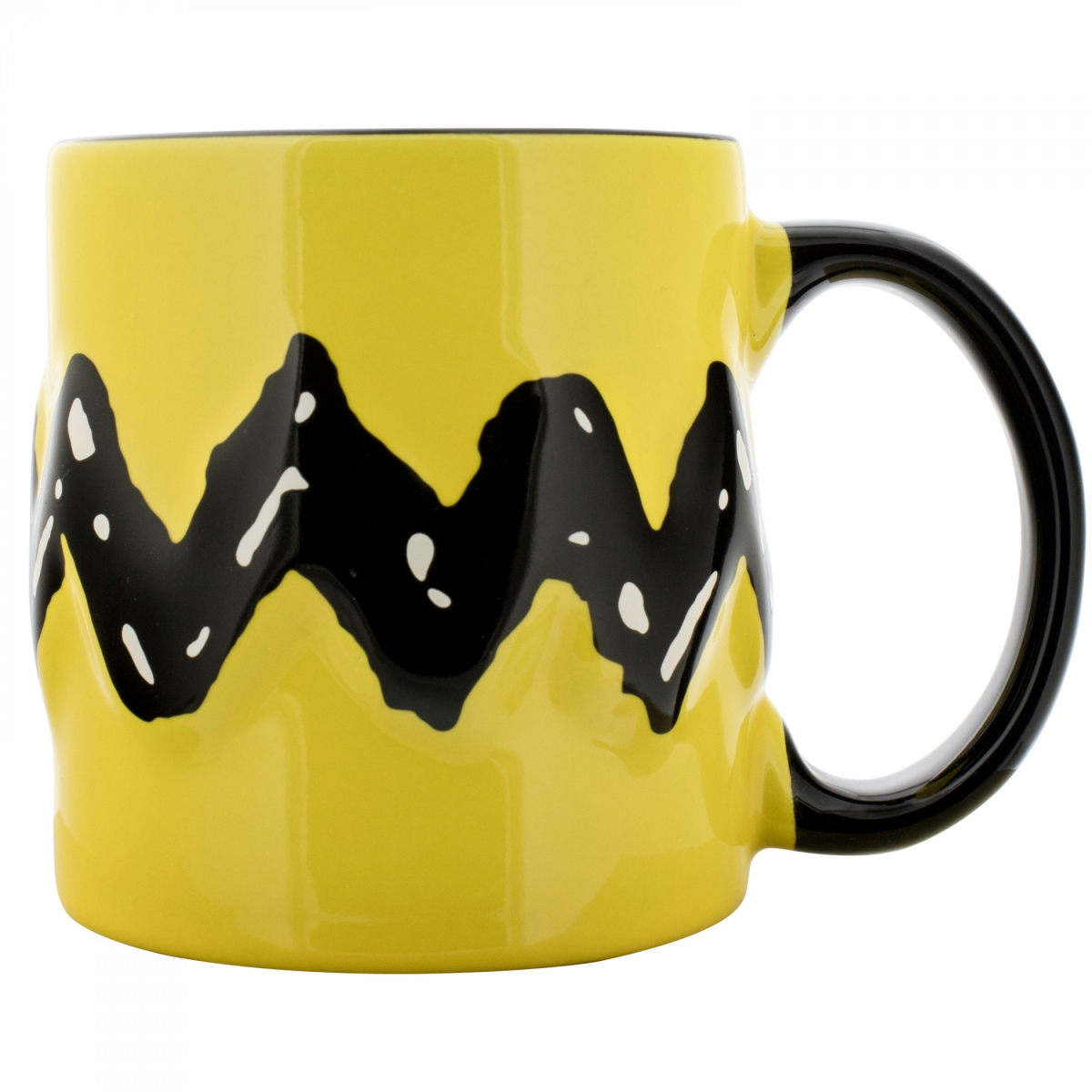 Picture of Peanuts 893769 Charlie Brown Stripe Embossed 18oz Ceramic Mug