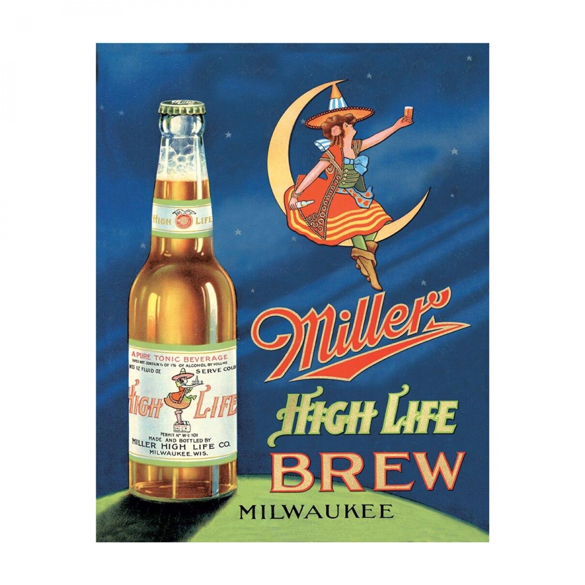 891192 Moon Tin Sign
