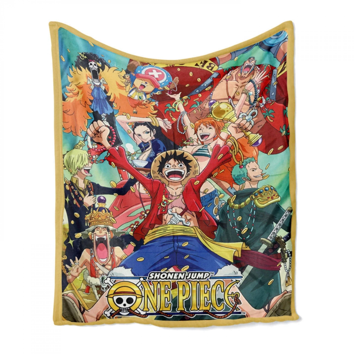 Picture of One Piece 893777 Group with Money Throw Blanket
