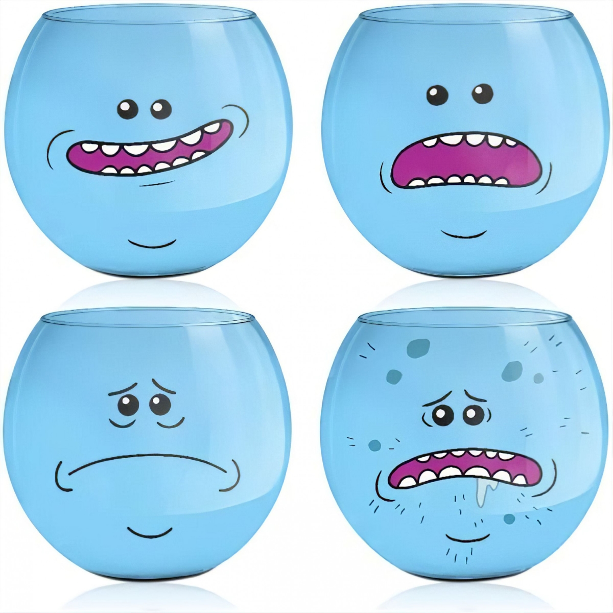 Picture of Rick & Morty 886426 Mr. Meeseeks 4 PK Shot Glass