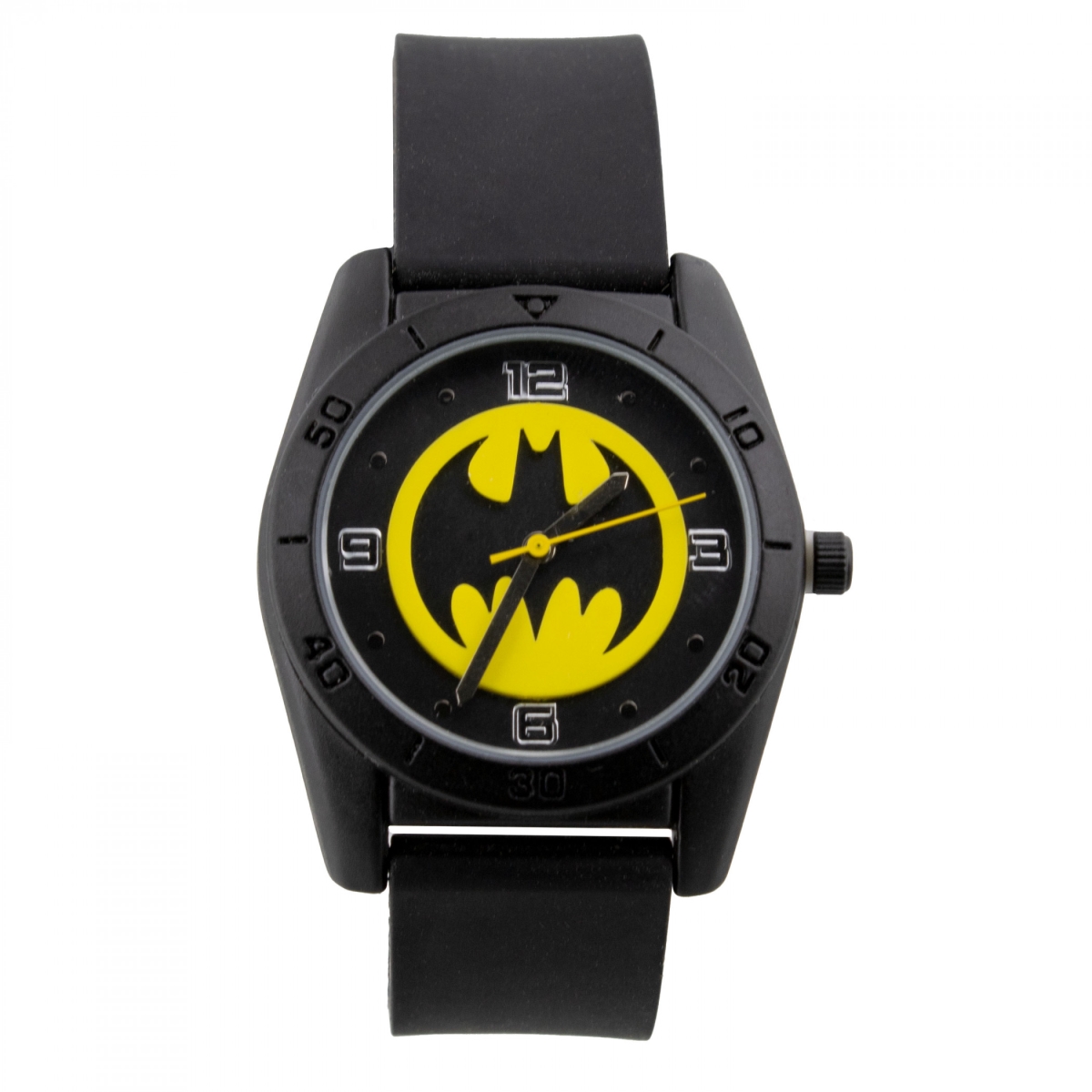 Picture of Batman 890467 Yellow Round Emblem Strap Kids Watch
