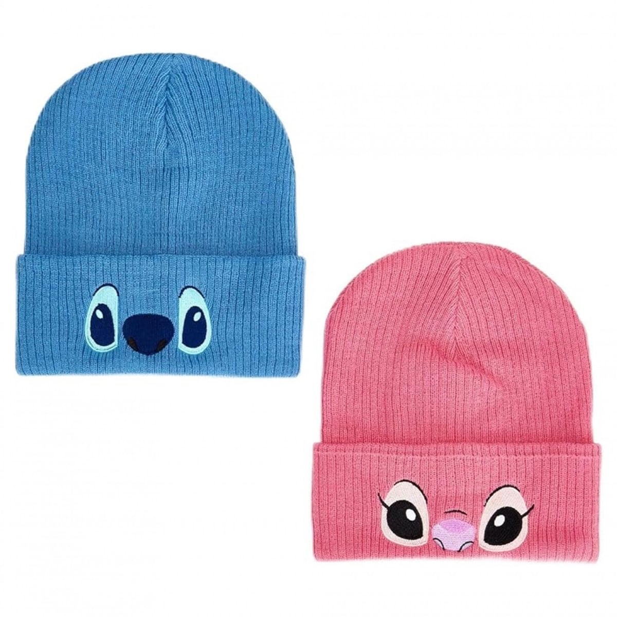 893530 Stich & Angel Faces Cuff Beanies - Set of 2