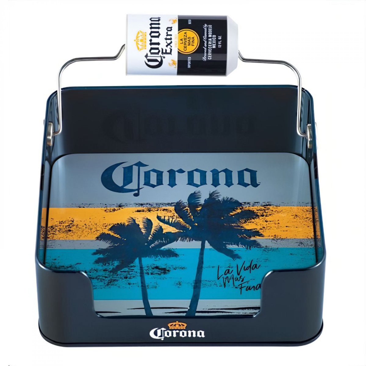 Picture of Corona Extra 892319 Napkin Dispenser Tin with Bottle Grip Handle
