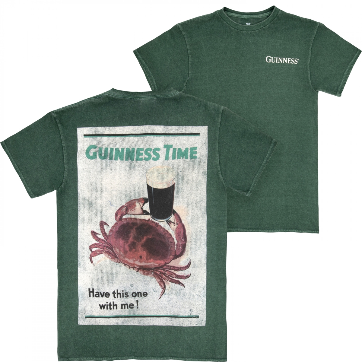 892525-large Time Have This One with Me Crab Front & Back Print T-Shirt - Large