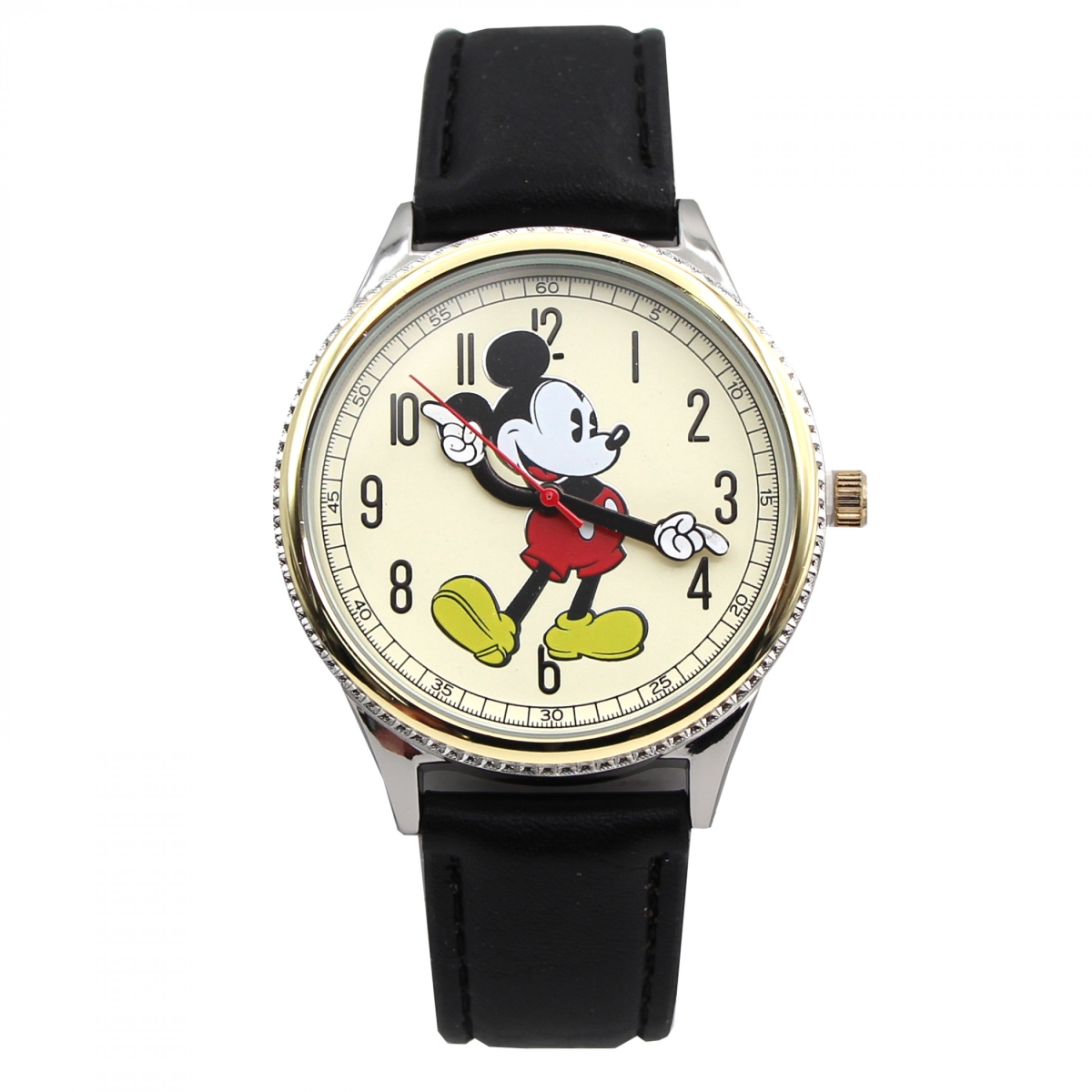 894544 Retro Art Hands Black & Gold Analog Watch