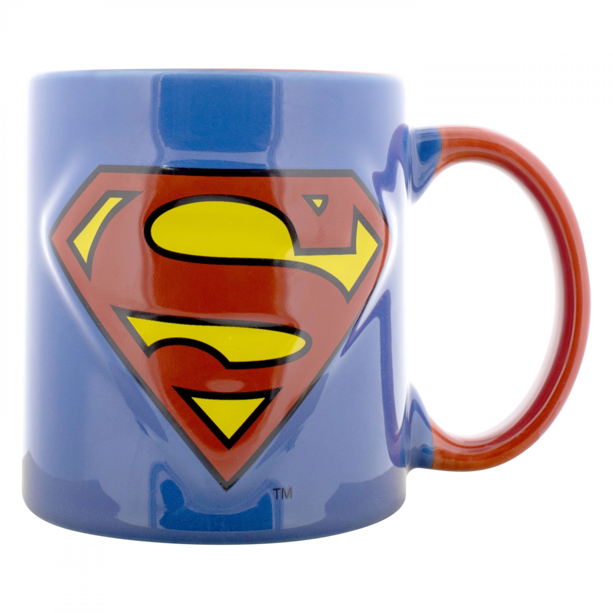 Picture of Superman 893767 18 oz Logo Embossed Ceramic Mug