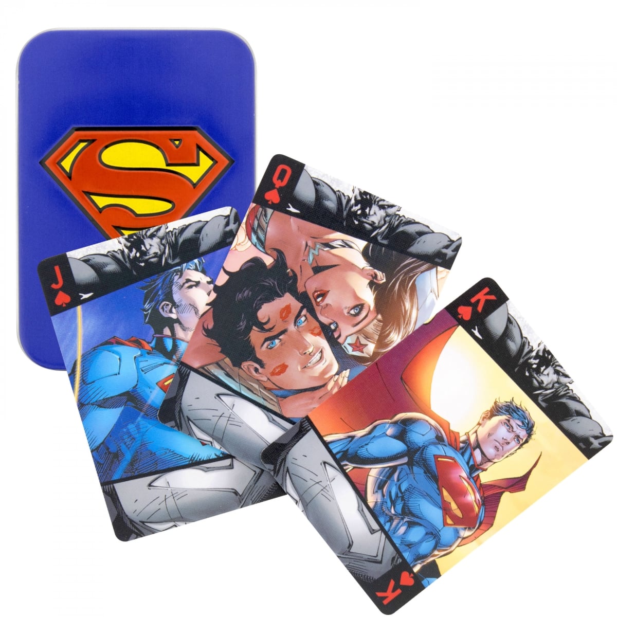 893746 DC Comics Playing Cards in Embossed Tin Gift Box