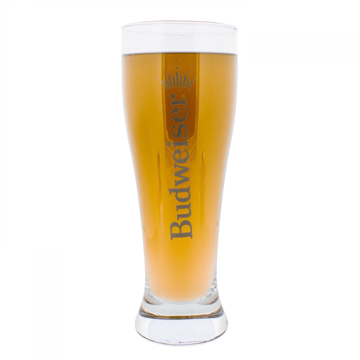Picture of Budweiser 899006 16.9 oz Text Logo Pilsner Glass Set - Pack of 2