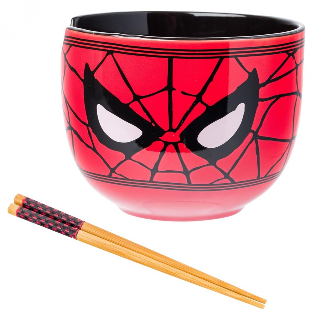Picture of Spider-man 895289 Mask Ramen Bowl with Chopsticks