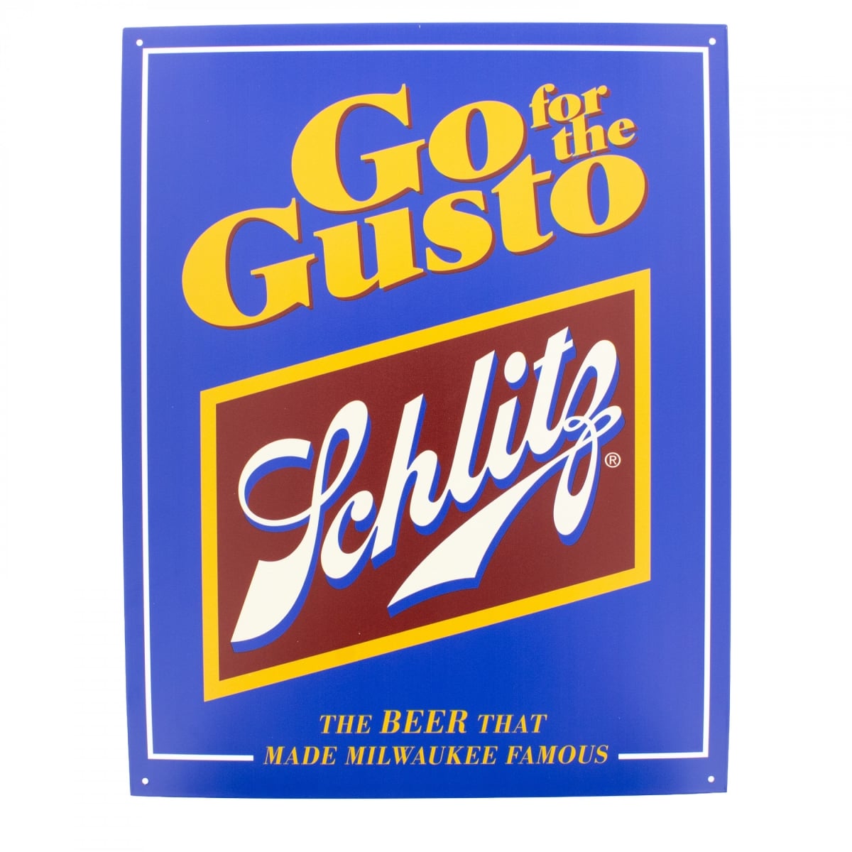 899223 Go for the Gusto Tin Sign, Multi Color