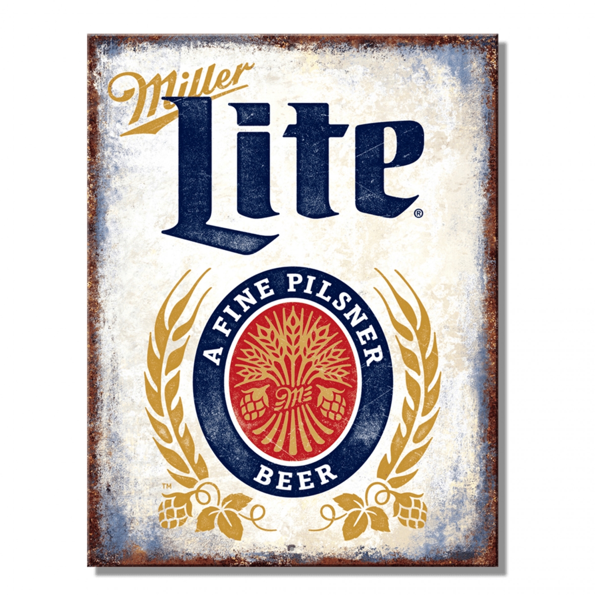 899723 8.25 x 10.75 in. A Fine Pilsner Beer Tin Sign