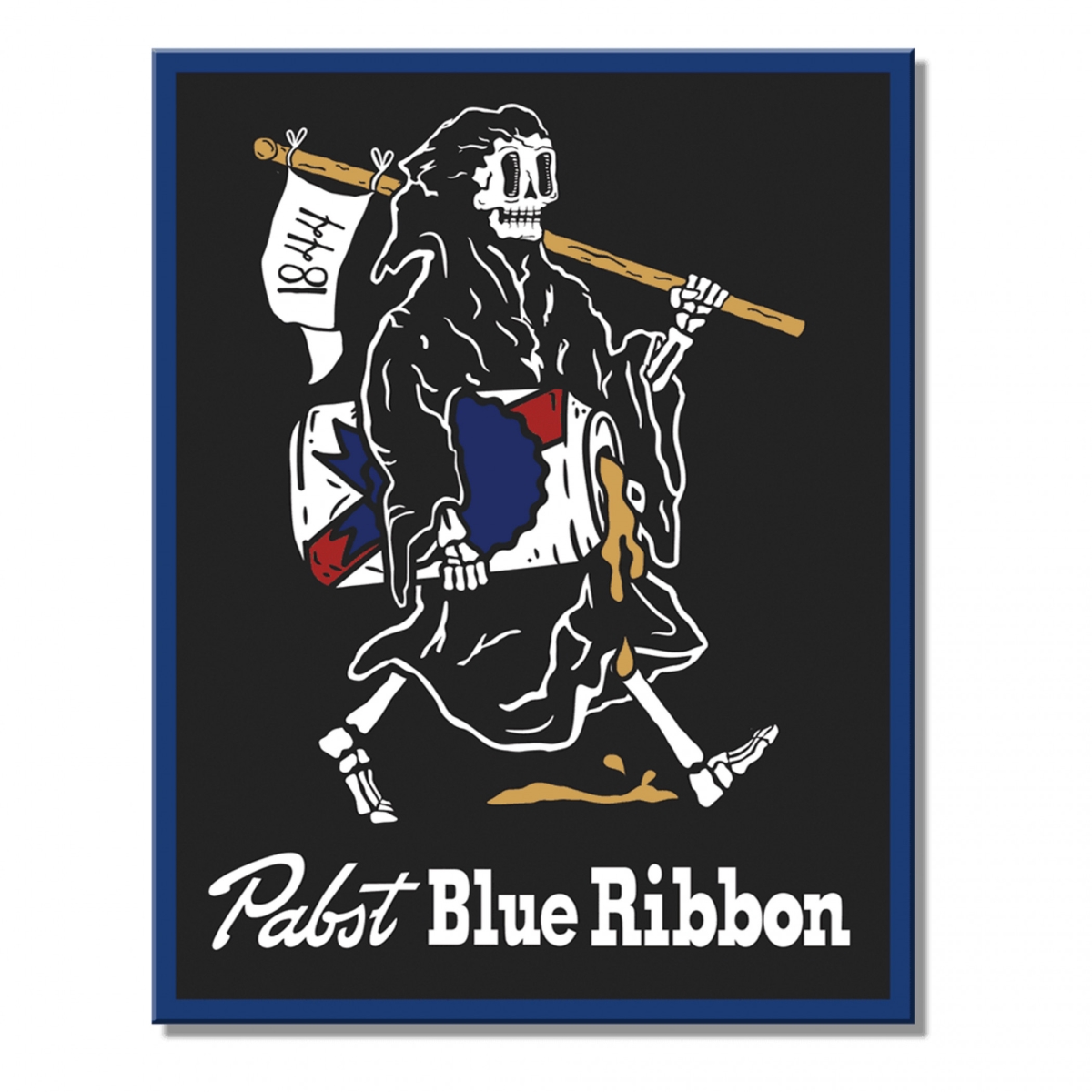 899722 16 x 12.5 in. Grim Reaper Tin Sign, Multi Color