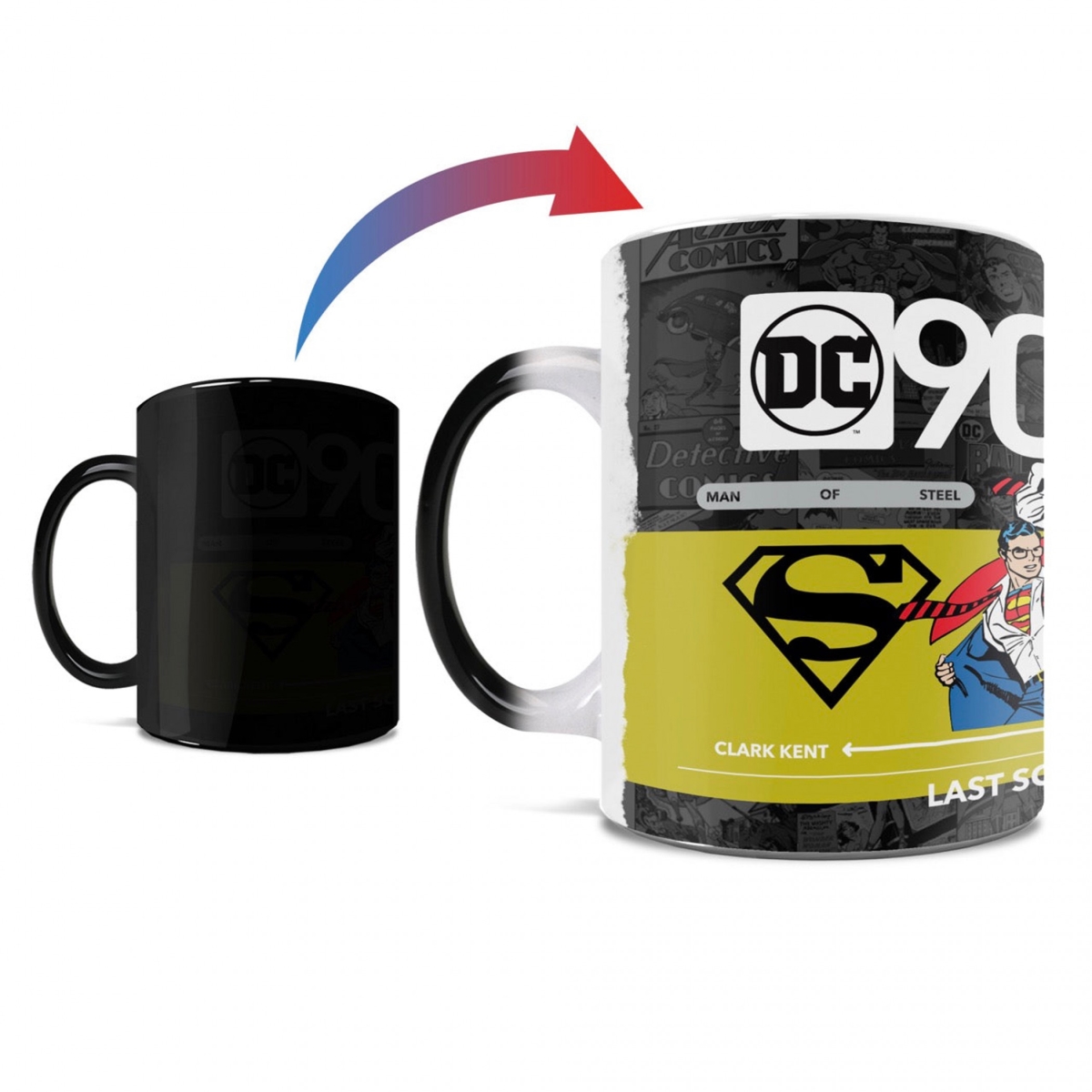 Picture of Superman 898198 DC 90th Morphing-Heat Change Mug