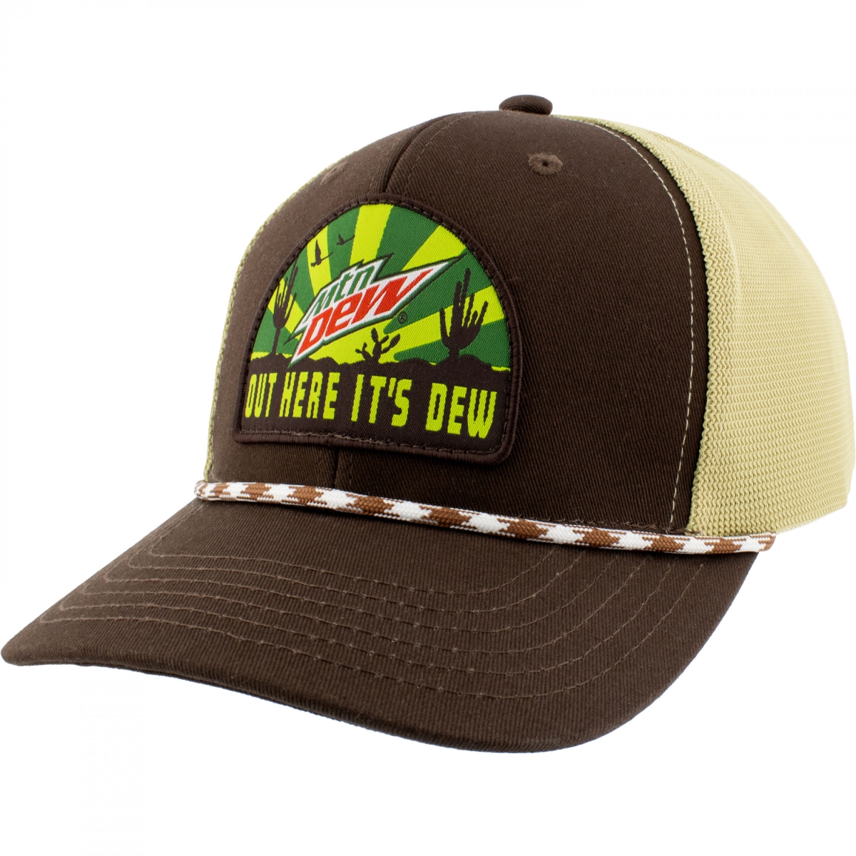 895781 Out Here Its Dew Desert Sunrise Adjustable Rope Hat