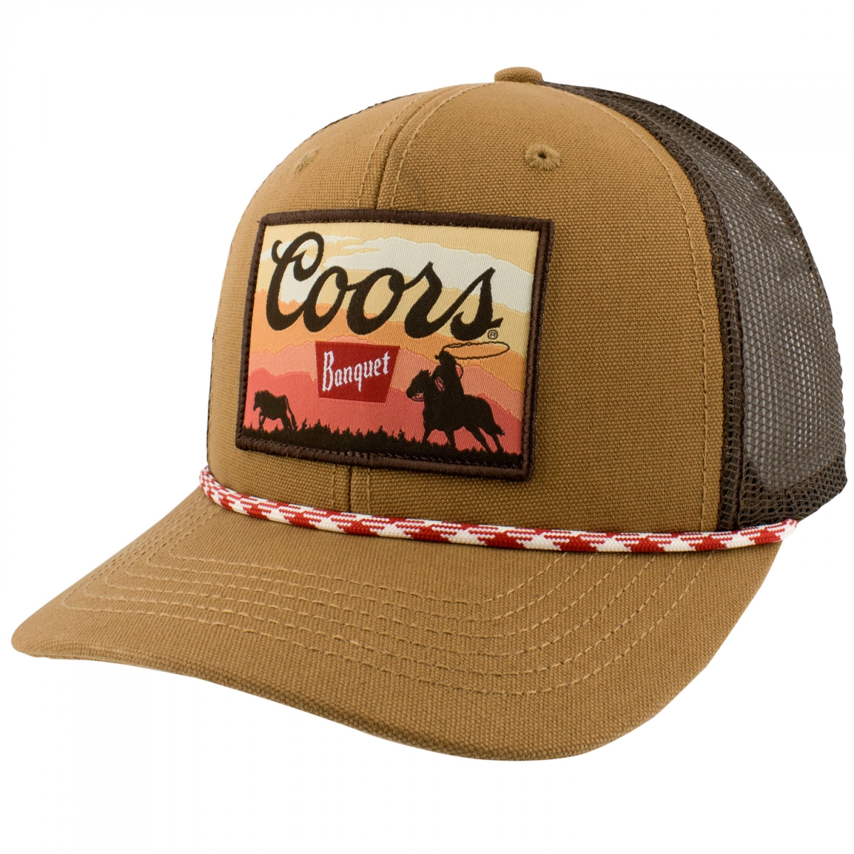 887590 Banquet Rodeo Sunset Woven Patch Canvas Rope Hat