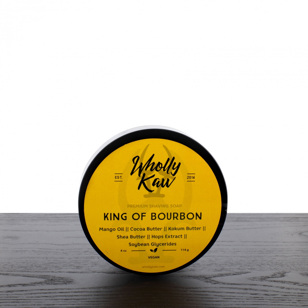 895374 Vegan Shaving Soap, King of Bourbon