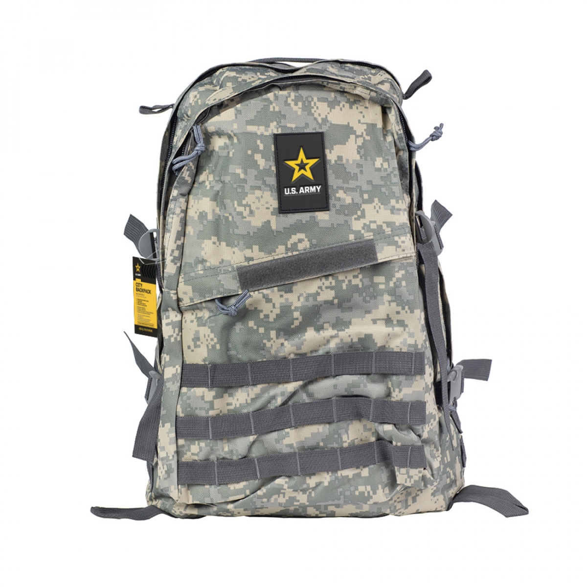 898730 Multiple Zippe Camo Backpack