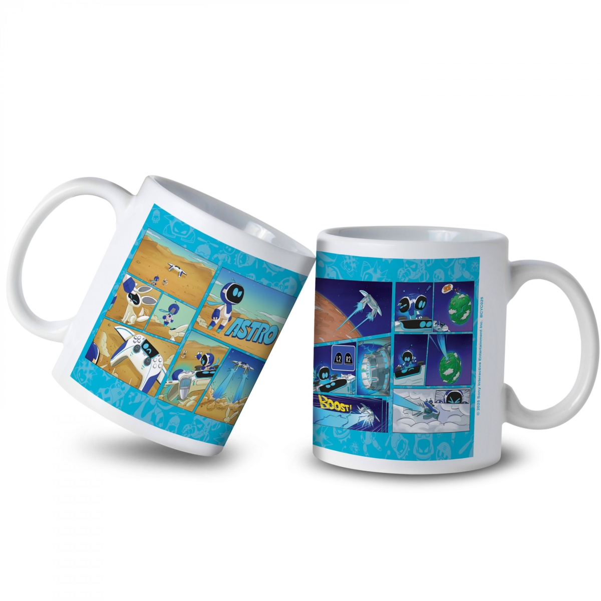 897039 11 oz Astro Bot Comic Strip Ceramic Mug