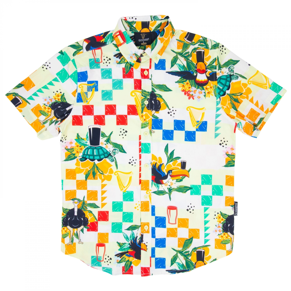 897611-large Toucan Button Down Beach Shirt - Large