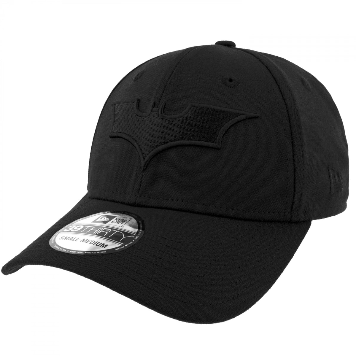 887931-medium-la Dark Knight Trilogy Logo   Era 39 Thirty Fitted Hat, Black - Medium & Large