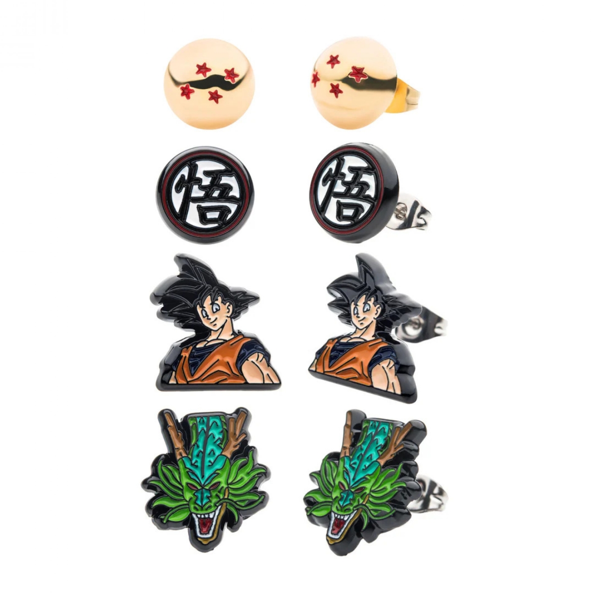 893803 Stud Earrings Set - 4 Pair