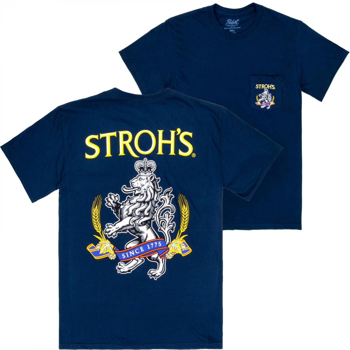 897097-medium Since 1775 Front & Back Print T-Shirt - Navy - Medium