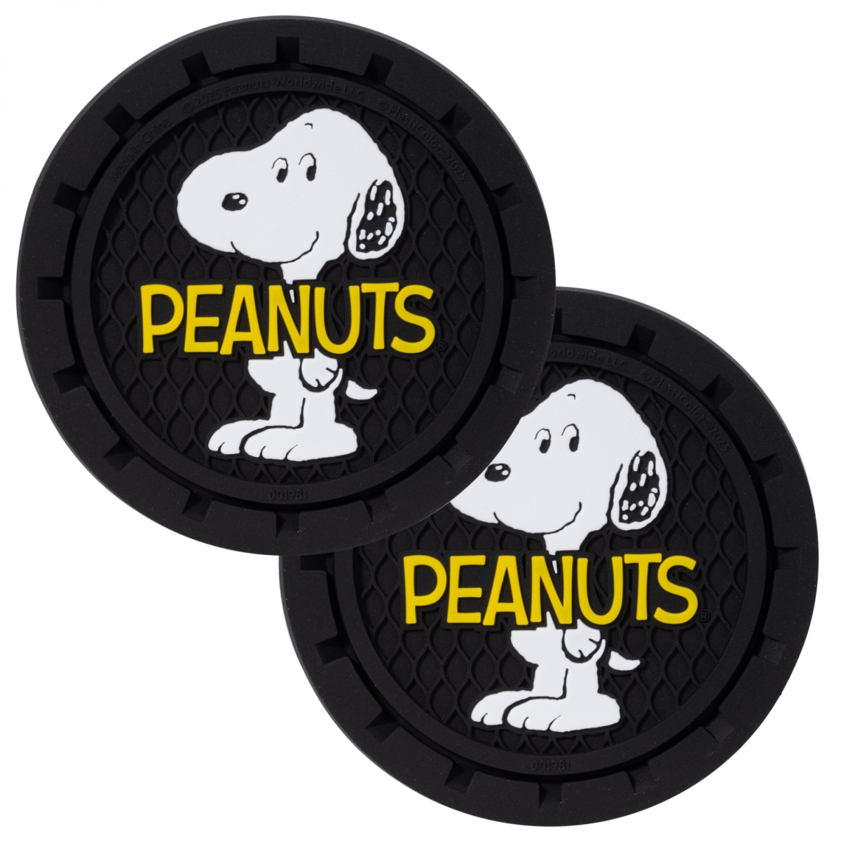 899442 Snoopy Car Cup Holder Coaster - Pack of 2