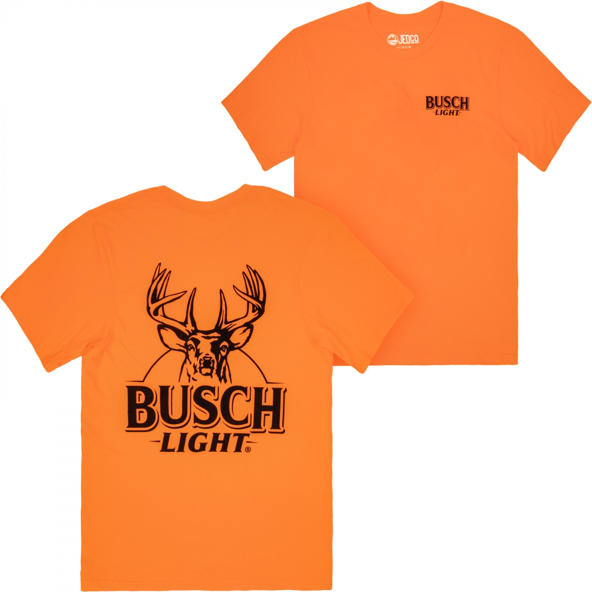 898269-large Light Blaze Buck Front & Back Print T-Shirt - Blaze Orange - Large