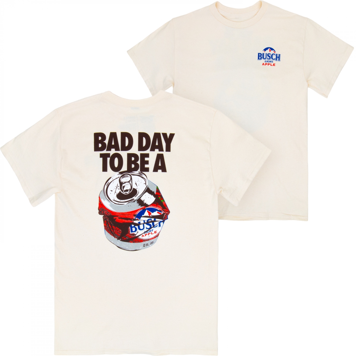899435-medium Bad Day to Be a Light Apple Beige Front & Back Print T-Shirt - Beige - Medium