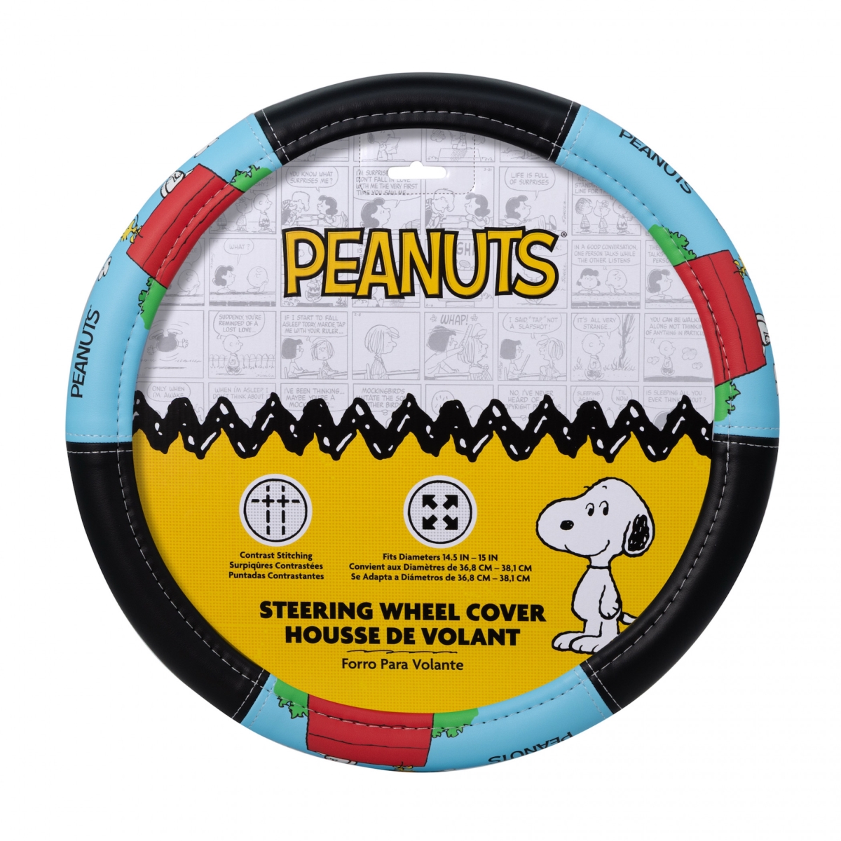899557 Snoopy Doghouse Steering Wheel Cover