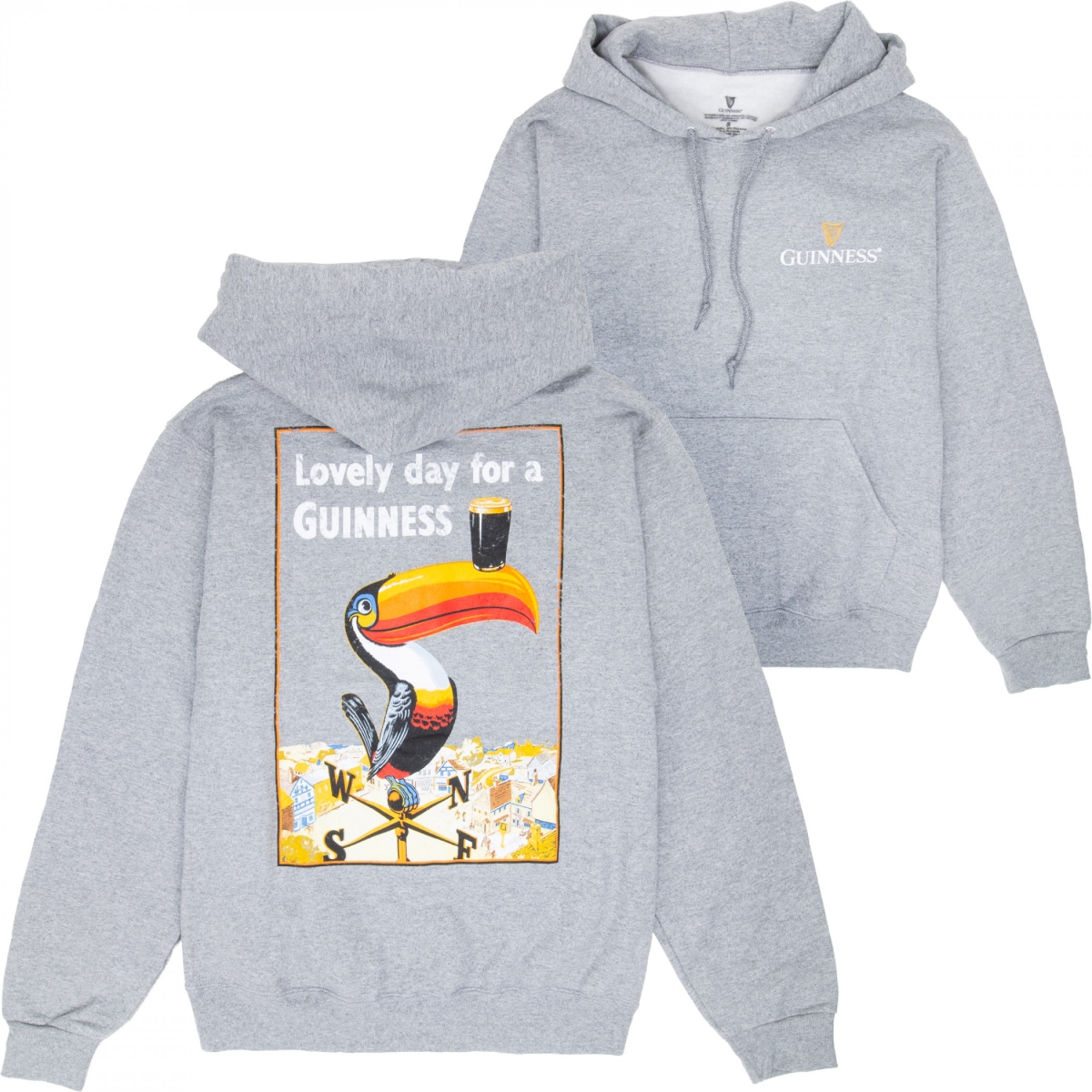 899200-medium Lovely Day for a  Toucan Colorway Hoodie - Grey - Medium