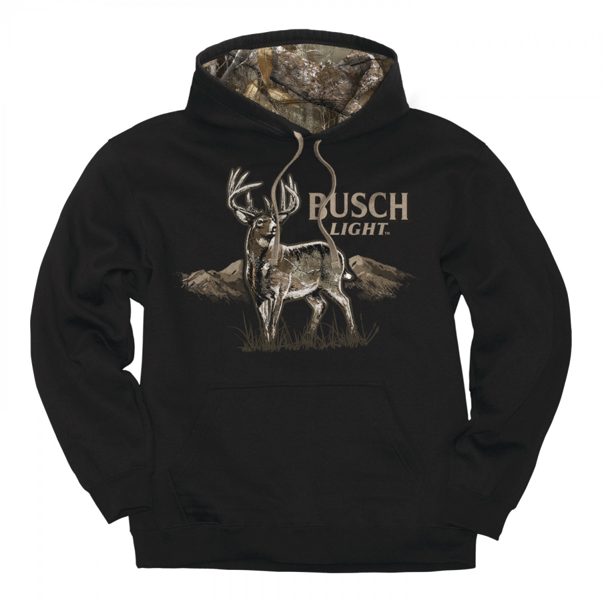890578-medium Light Deer Camo Pull-Over Hoodie - Black - Medium