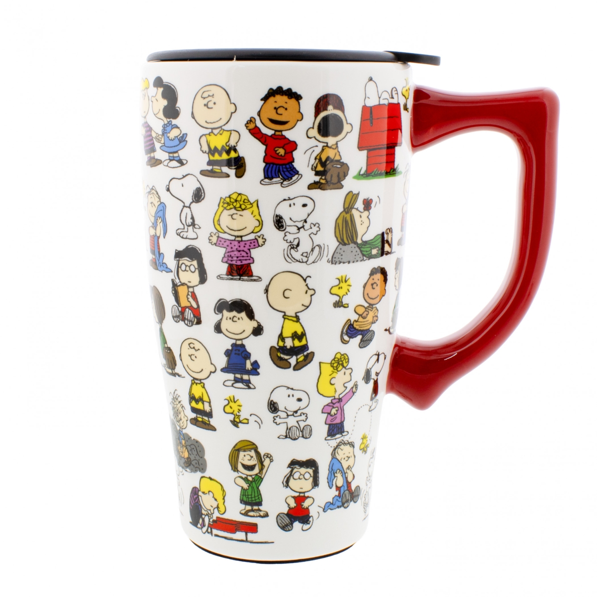 Picture of Peanuts 898725 18 oz Character Collage Ceramic Travel Mug