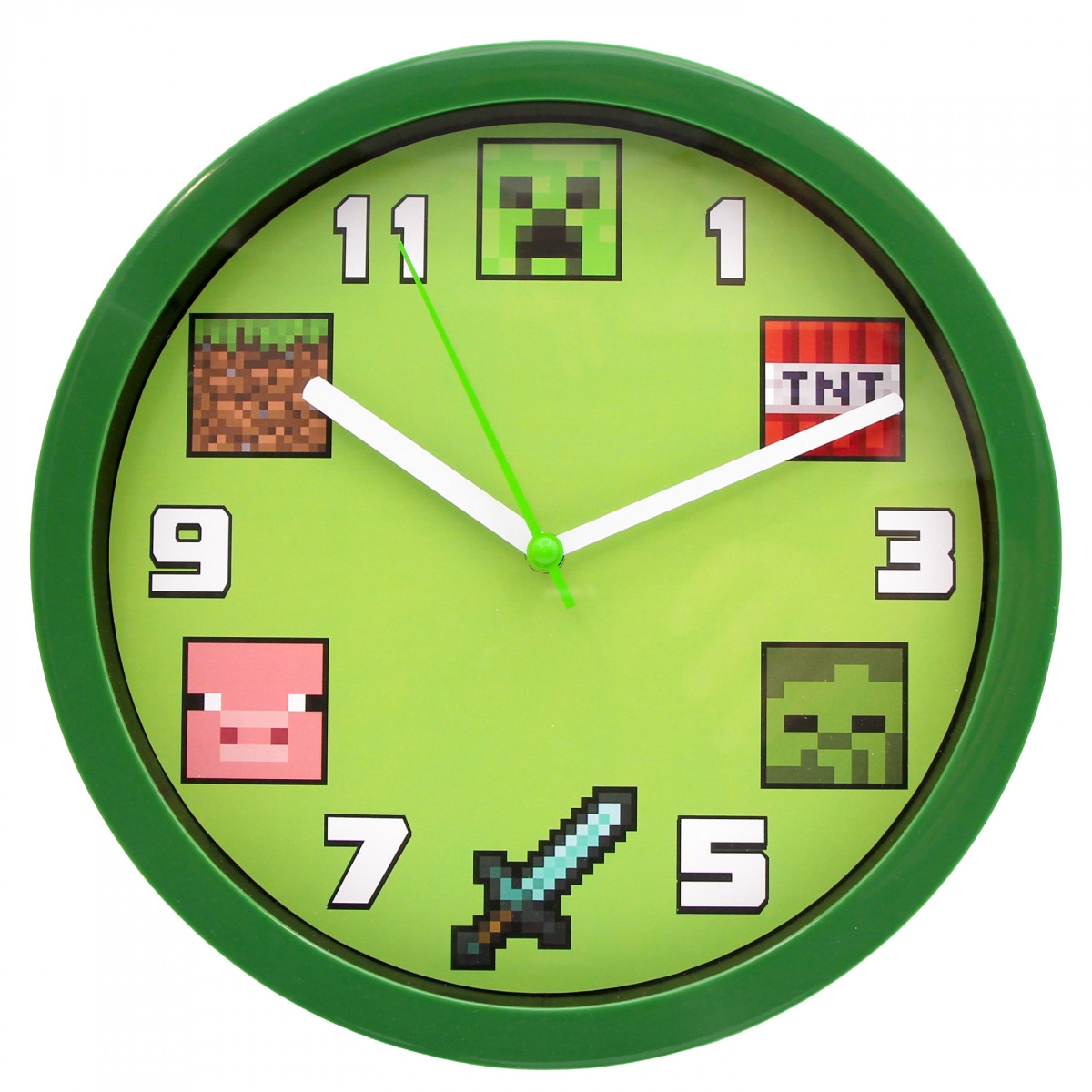 896483 10 in. Blocks Analog Wall Clock