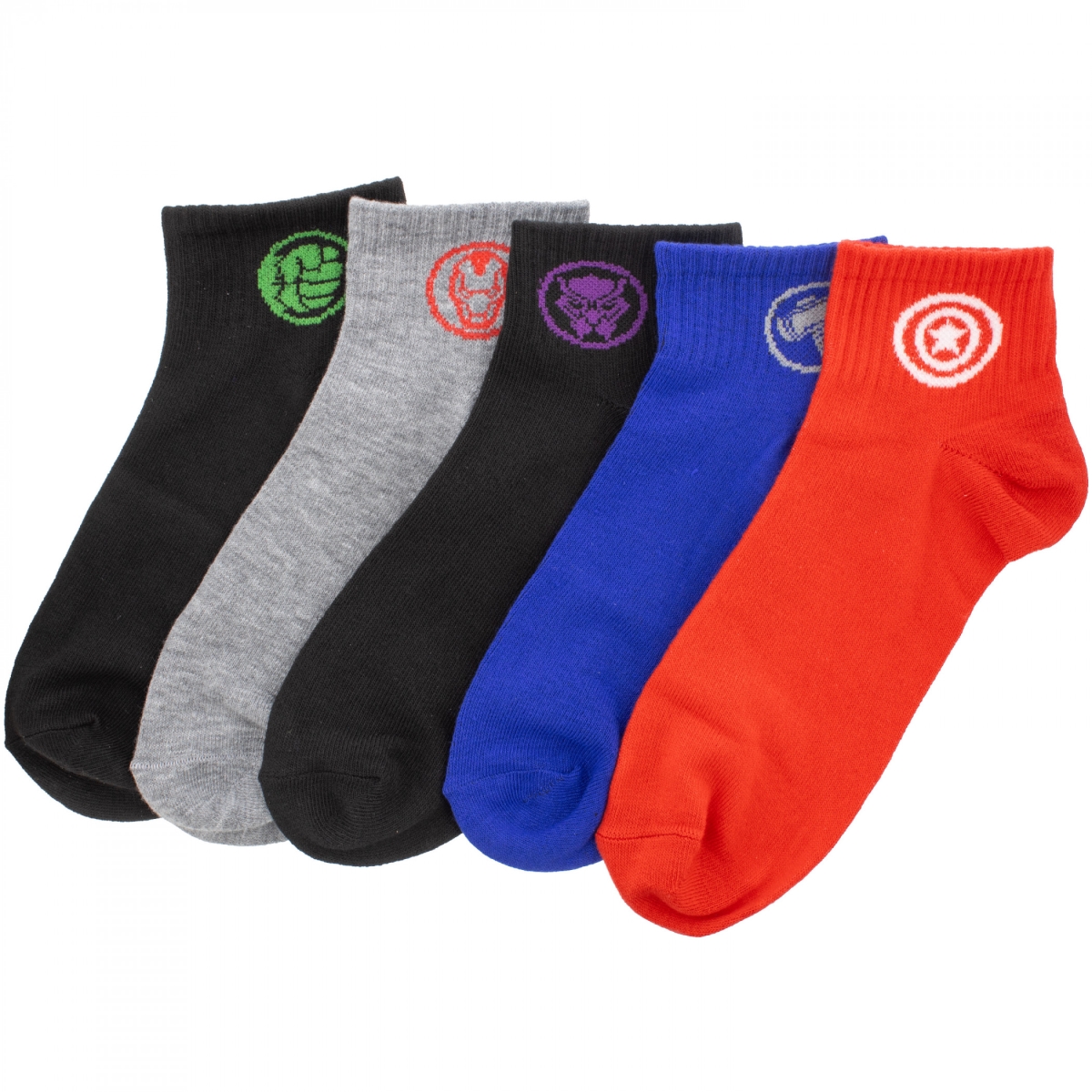 897859 Icons Pack of Quarter Socks - 5 Pair